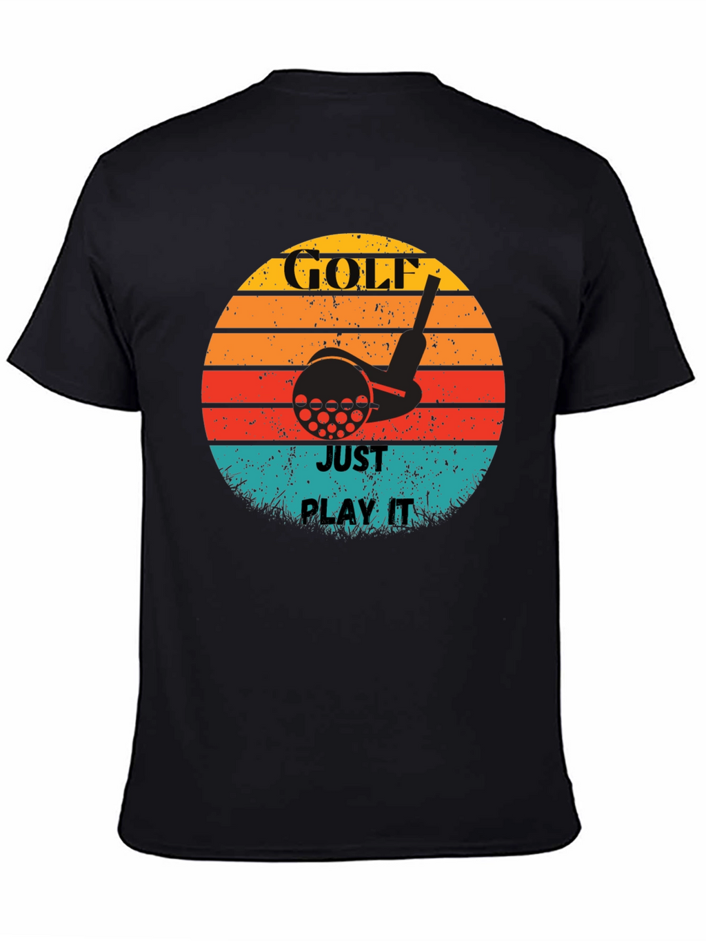 Golf Just Play It Retro Graphic Tee