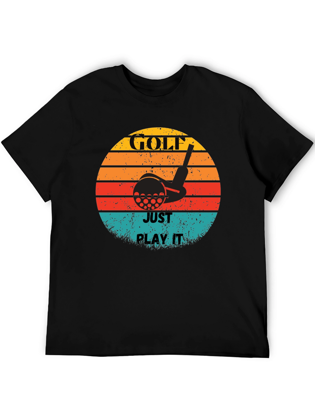 Golf Just Play It Retro Graphic Tee