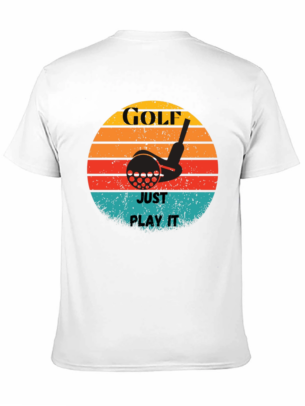 Golf Just Play It Retro Graphic Tee