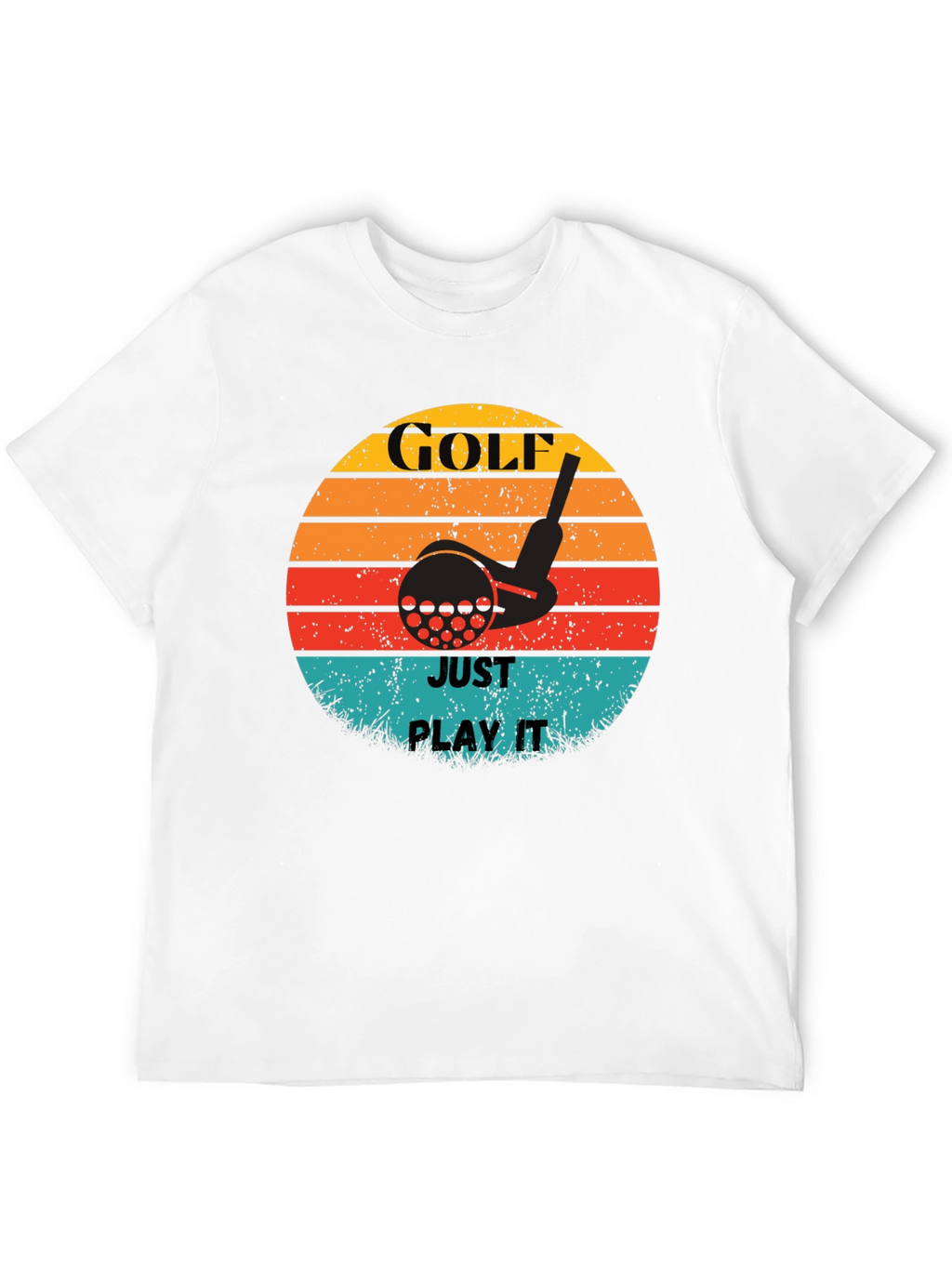 Golf Just Play It Retro Graphic Tee