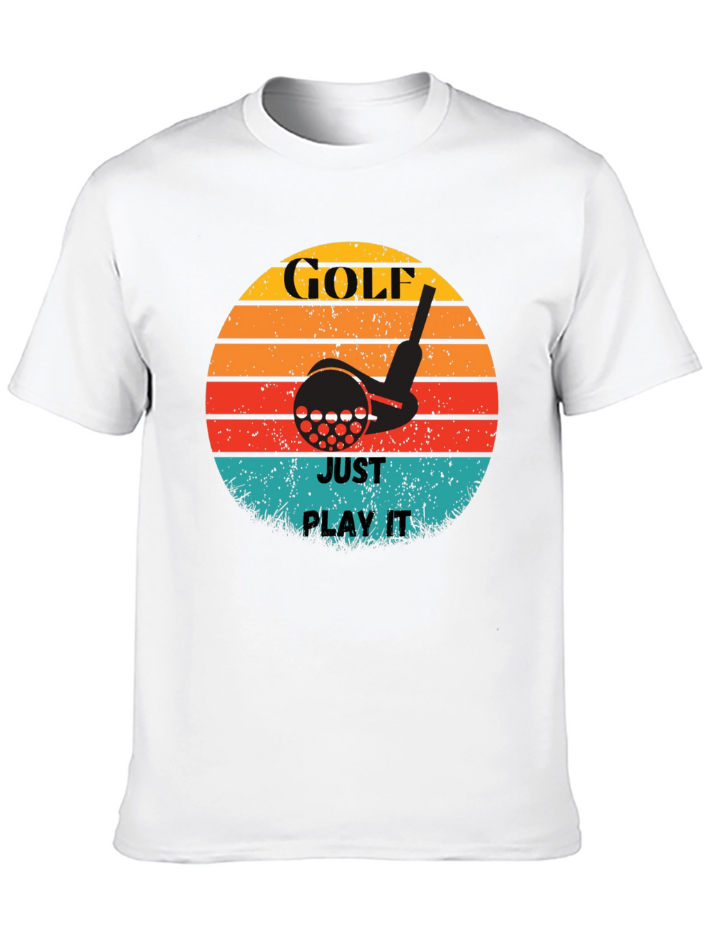 Golf Just Play It Retro Graphic Tee