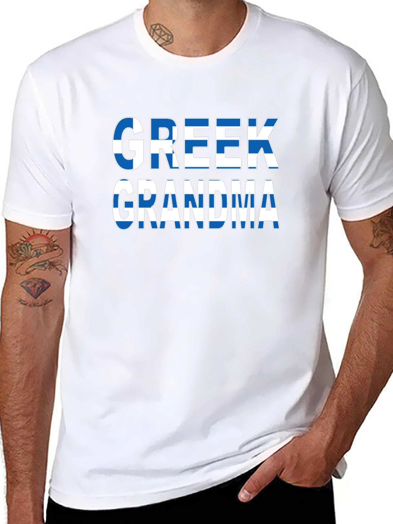 Greek Grandma Flag T-Shirt