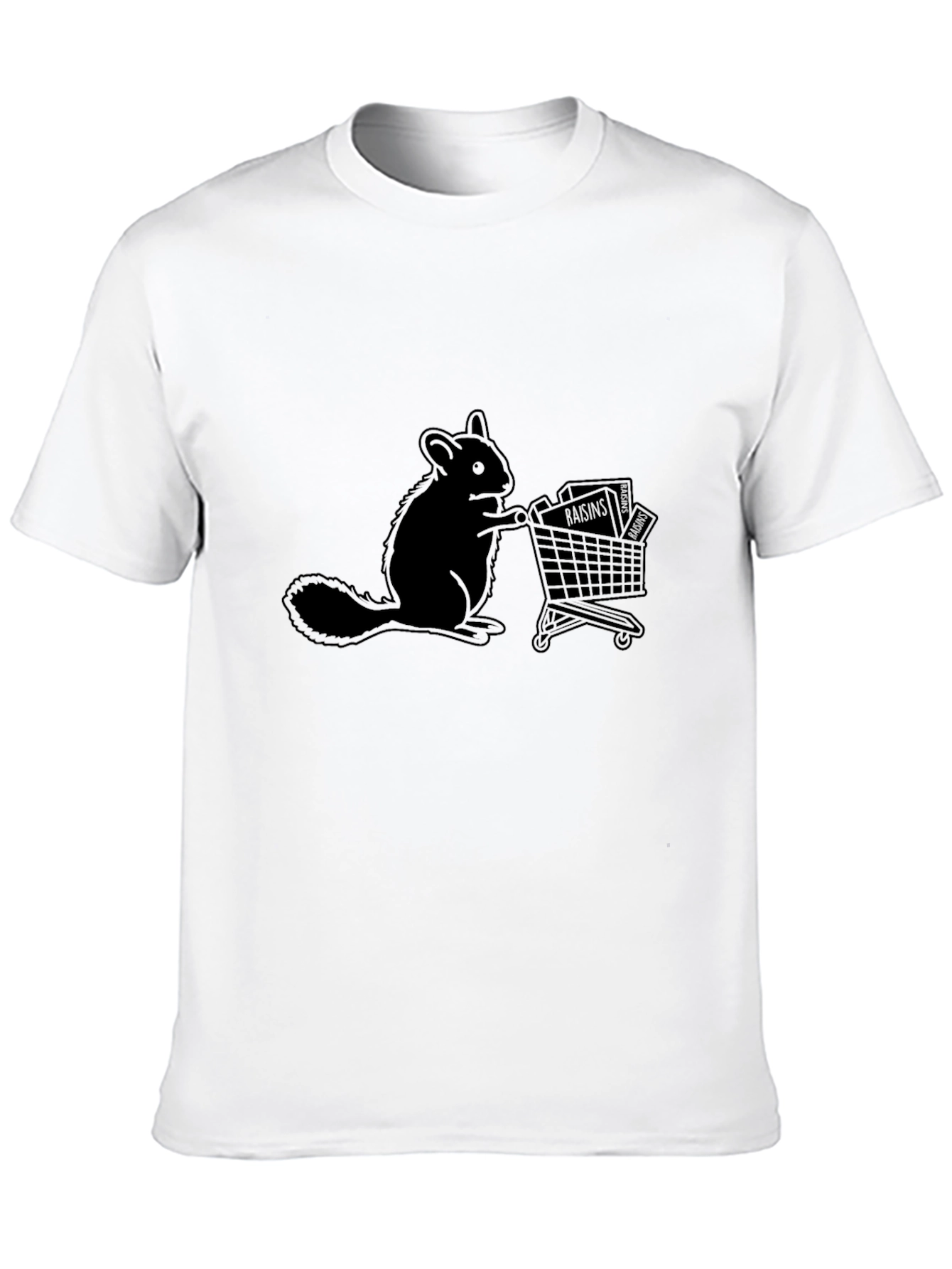 Squirrel Shopping Spree Graphic Tee - Black