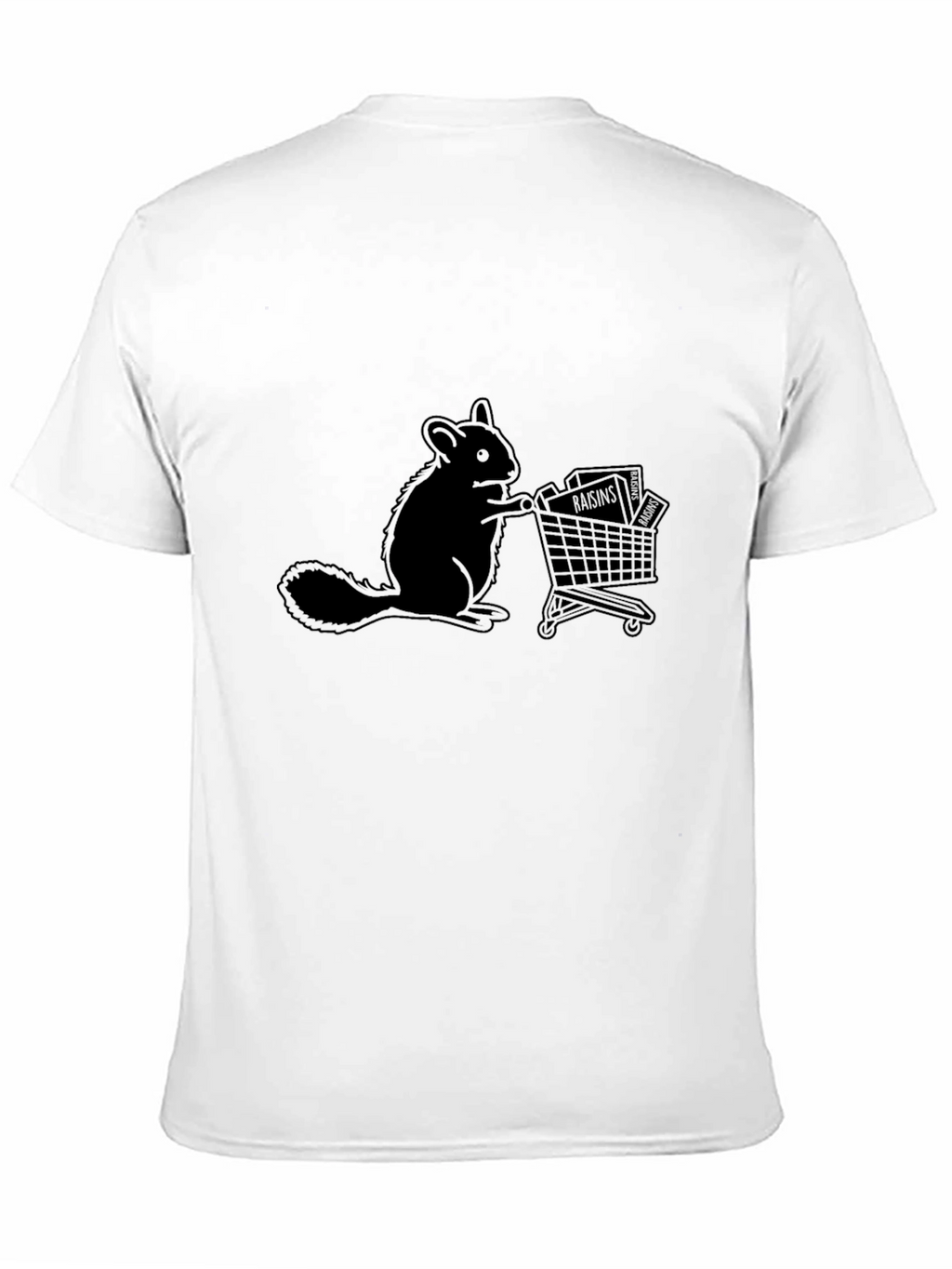 Squirrel Shopping Spree Graphic Tee - Black