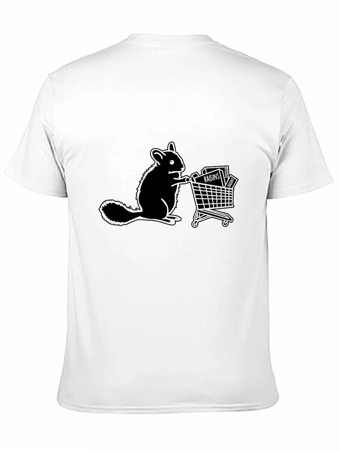 Squirrel Shopping Spree Graphic Tee - Black