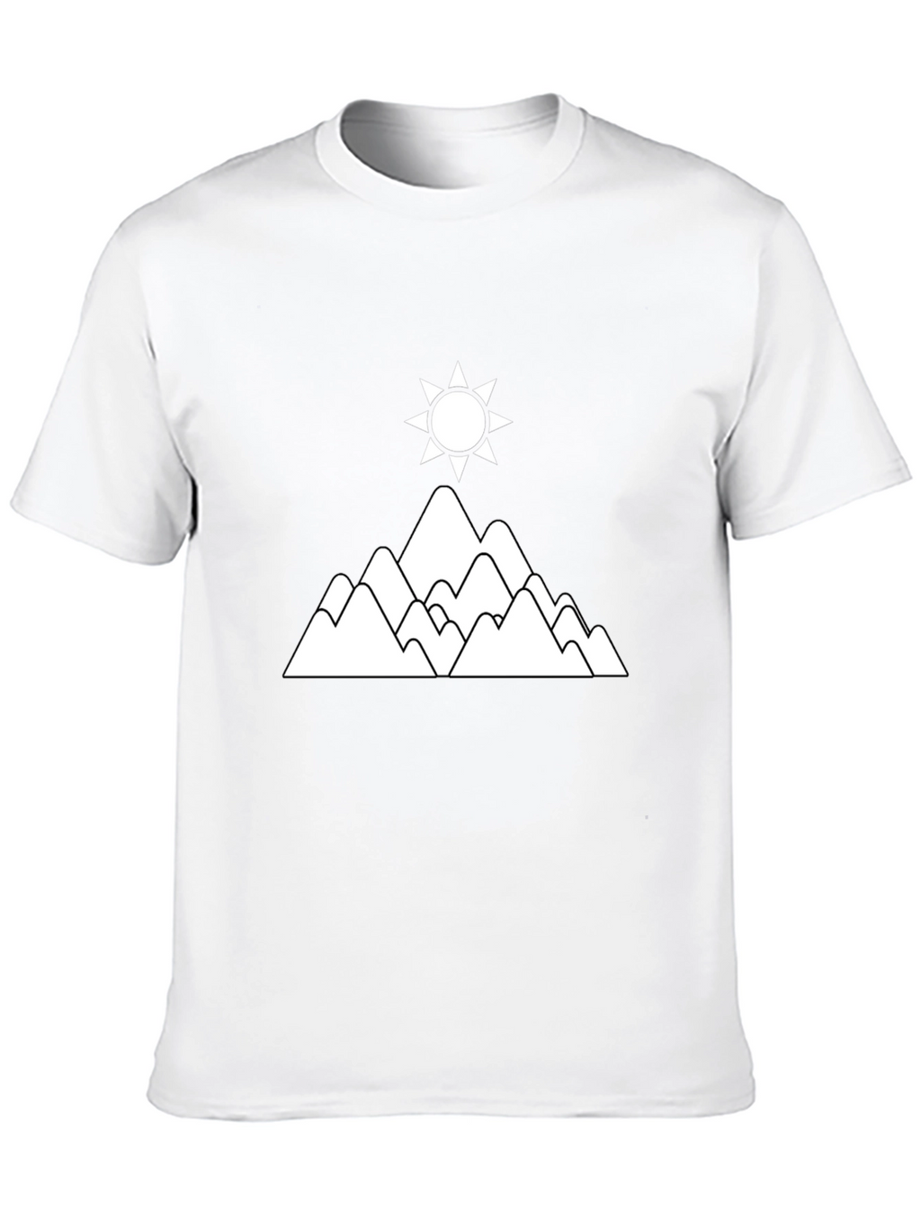 Mountain & Sun Graphic T-Shirt - Black