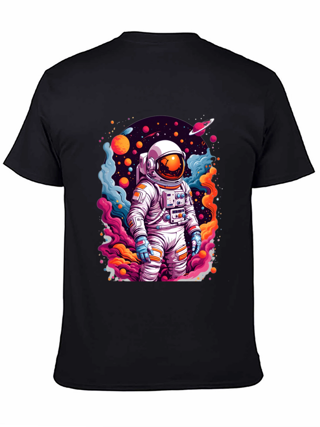 Astronaut in Space T-Shirt - Vibrant Graphic Tee