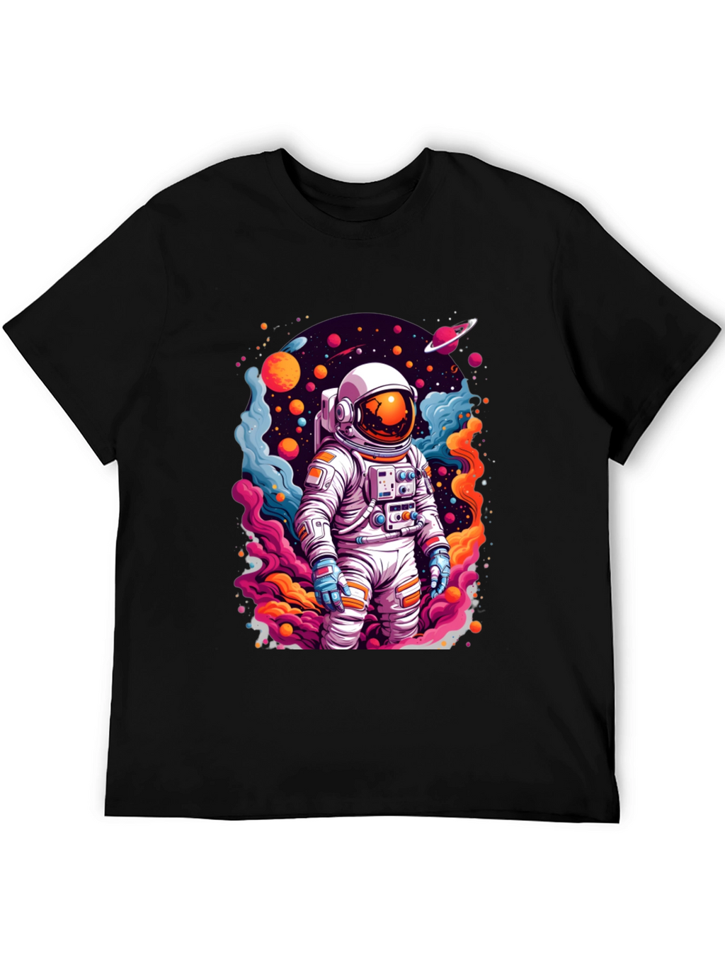 Astronaut in Space T-Shirt - Vibrant Graphic Tee