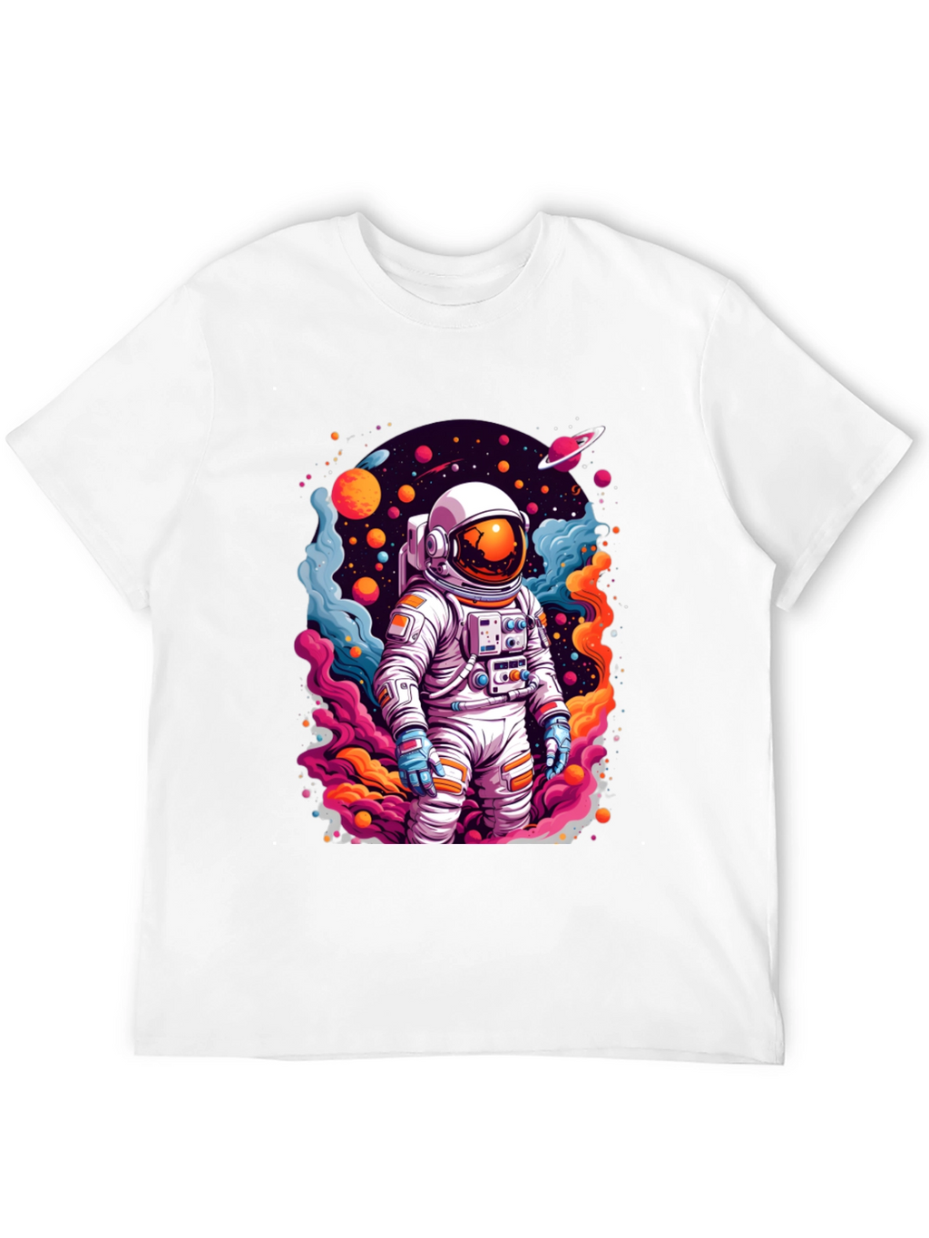 Astronaut in Space T-Shirt - Vibrant Graphic Tee
