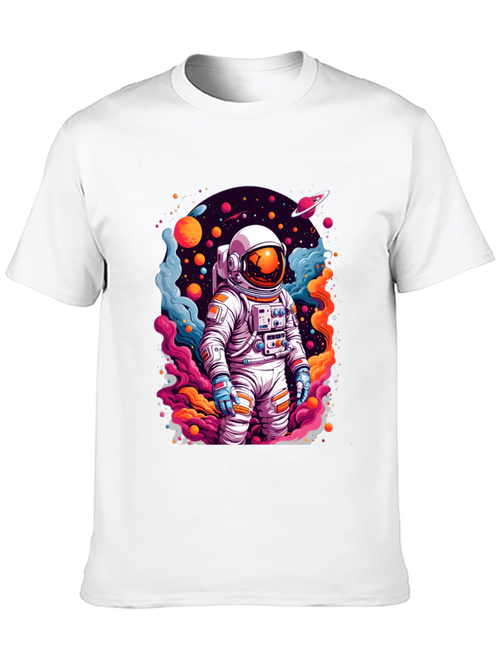 Astronaut in Space T-Shirt - Vibrant Graphic Tee