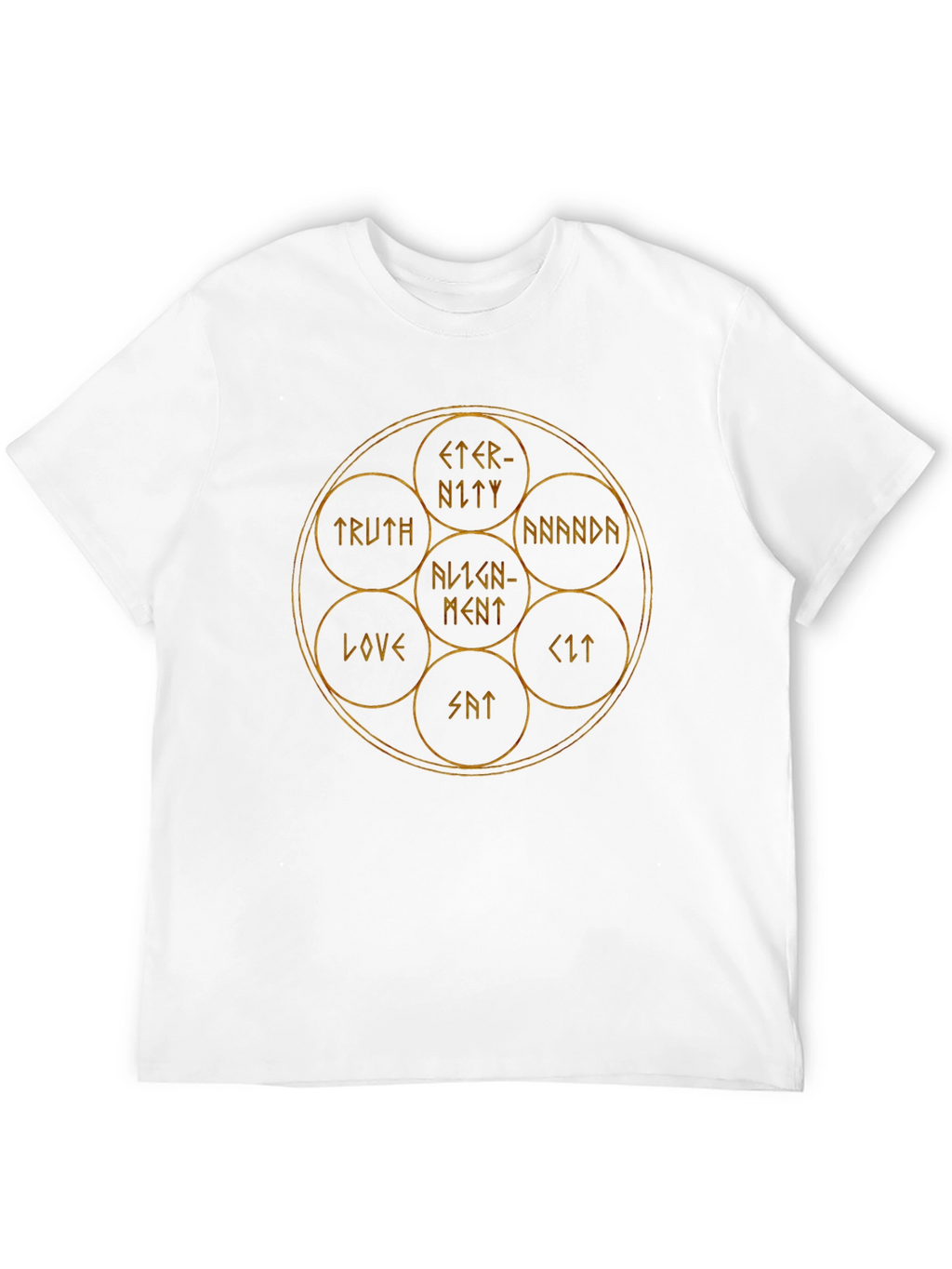 Eternity Mandala Graphic T-Shirt - Black