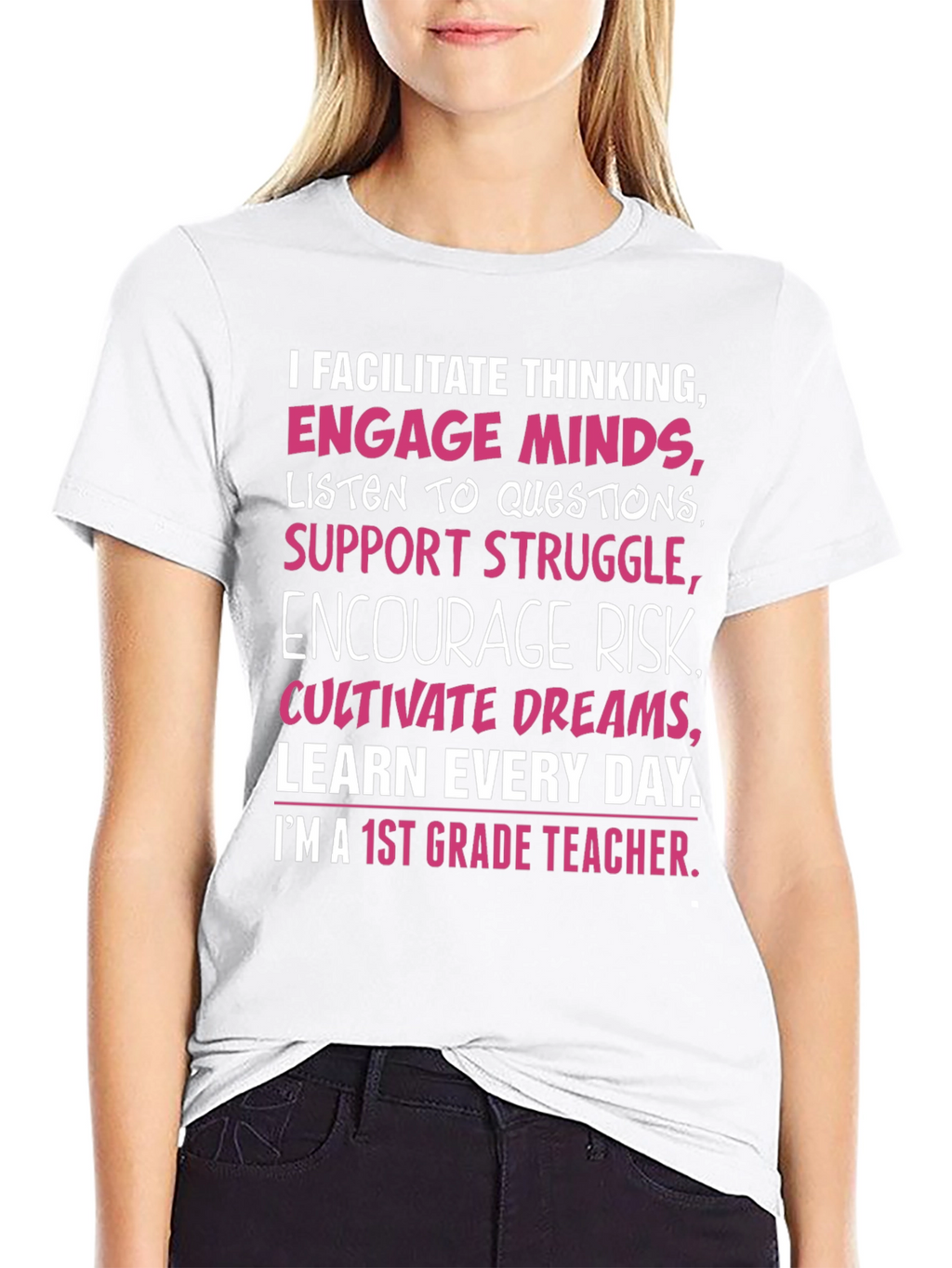 1st Grade Teacher T-Shirt: Facilitate Thinking