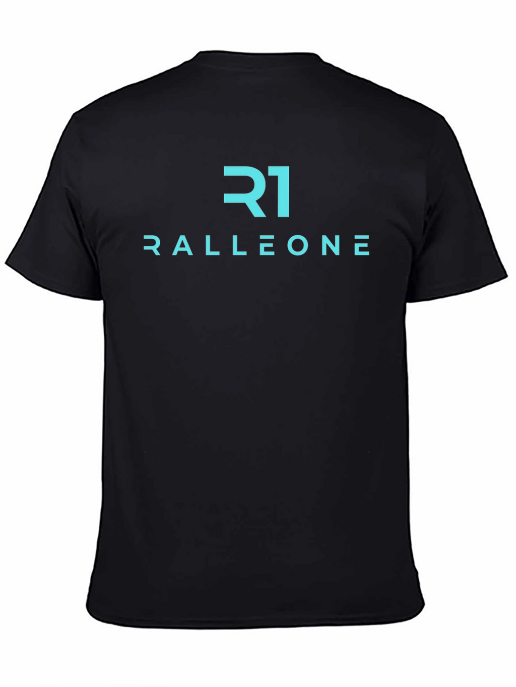 Ralleone Black Tee - Modern Graphic Print