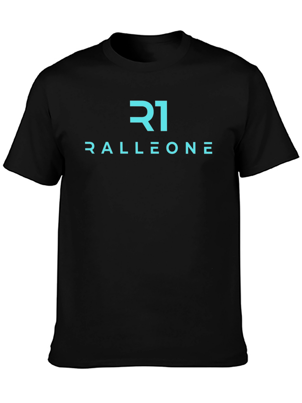 Ralleone Black Tee - Modern Graphic Print