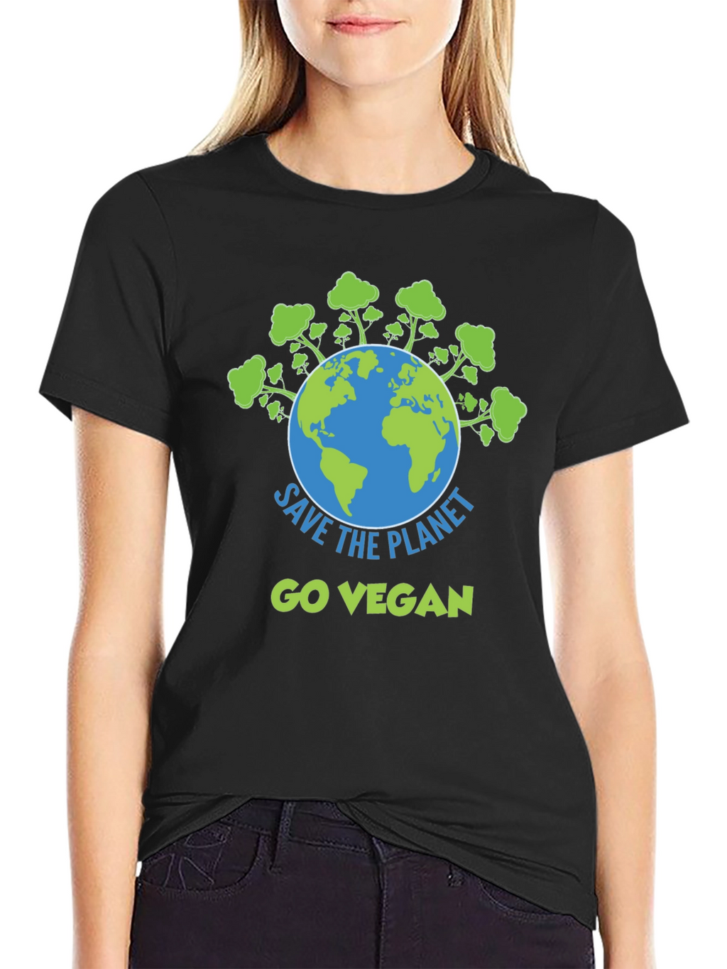 Save the Planet Go Vegan Graphic Tee