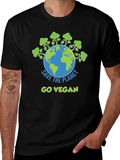 Save the Planet Go Vegan Graphic Tee