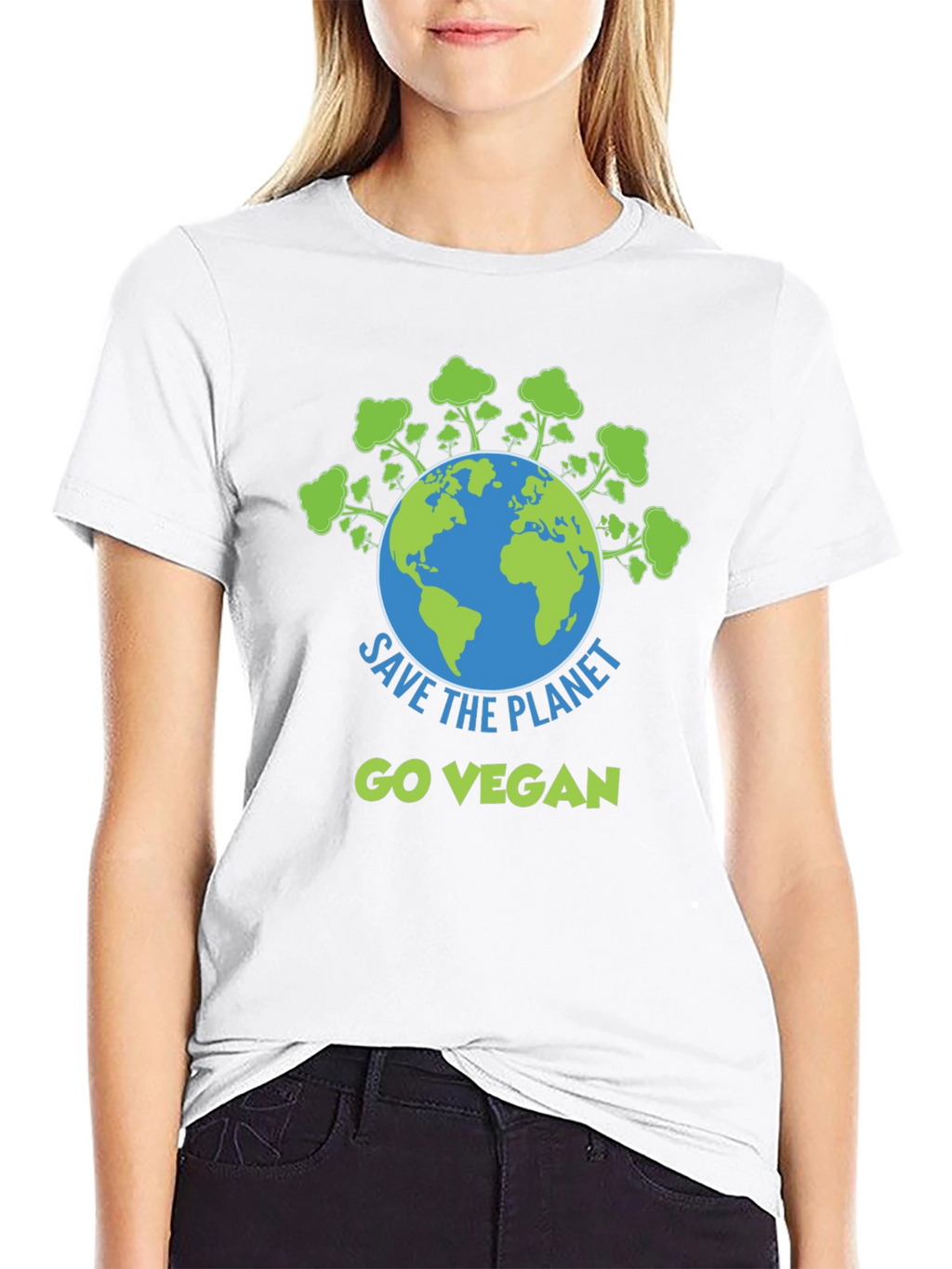 Save the Planet Go Vegan Graphic Tee
