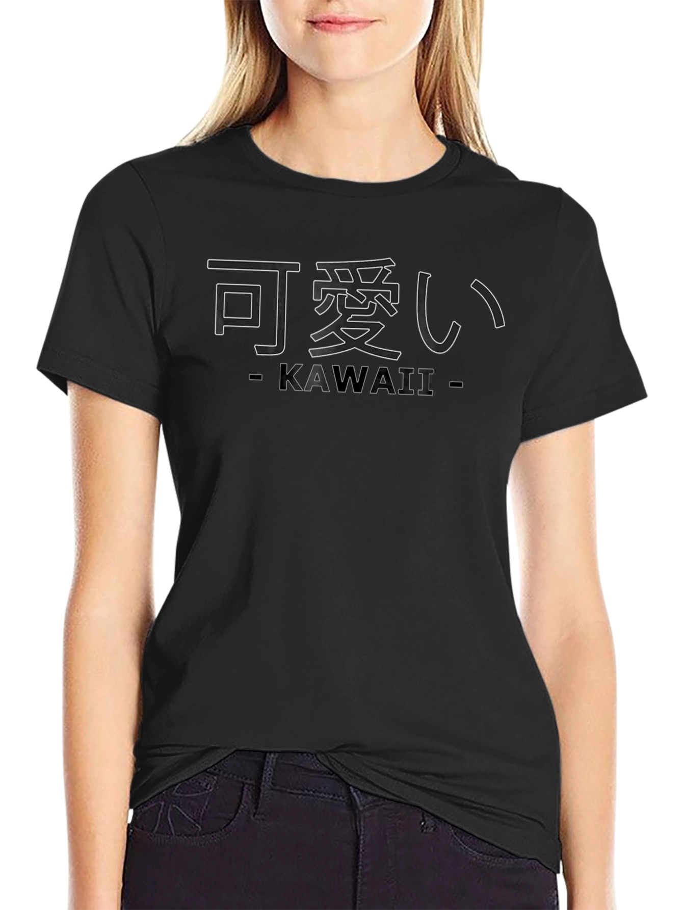 Kawaii Japanese Style Black T-Shirt