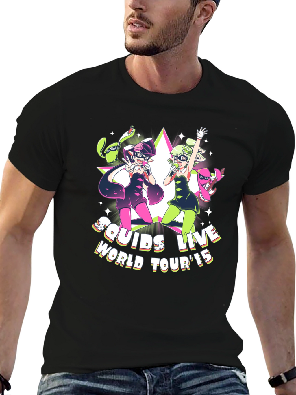 Squids Live World Tour 15 Black T-Shirt