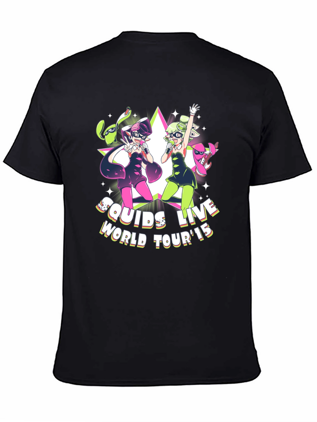 Squids Live World Tour 15 Black T-Shirt