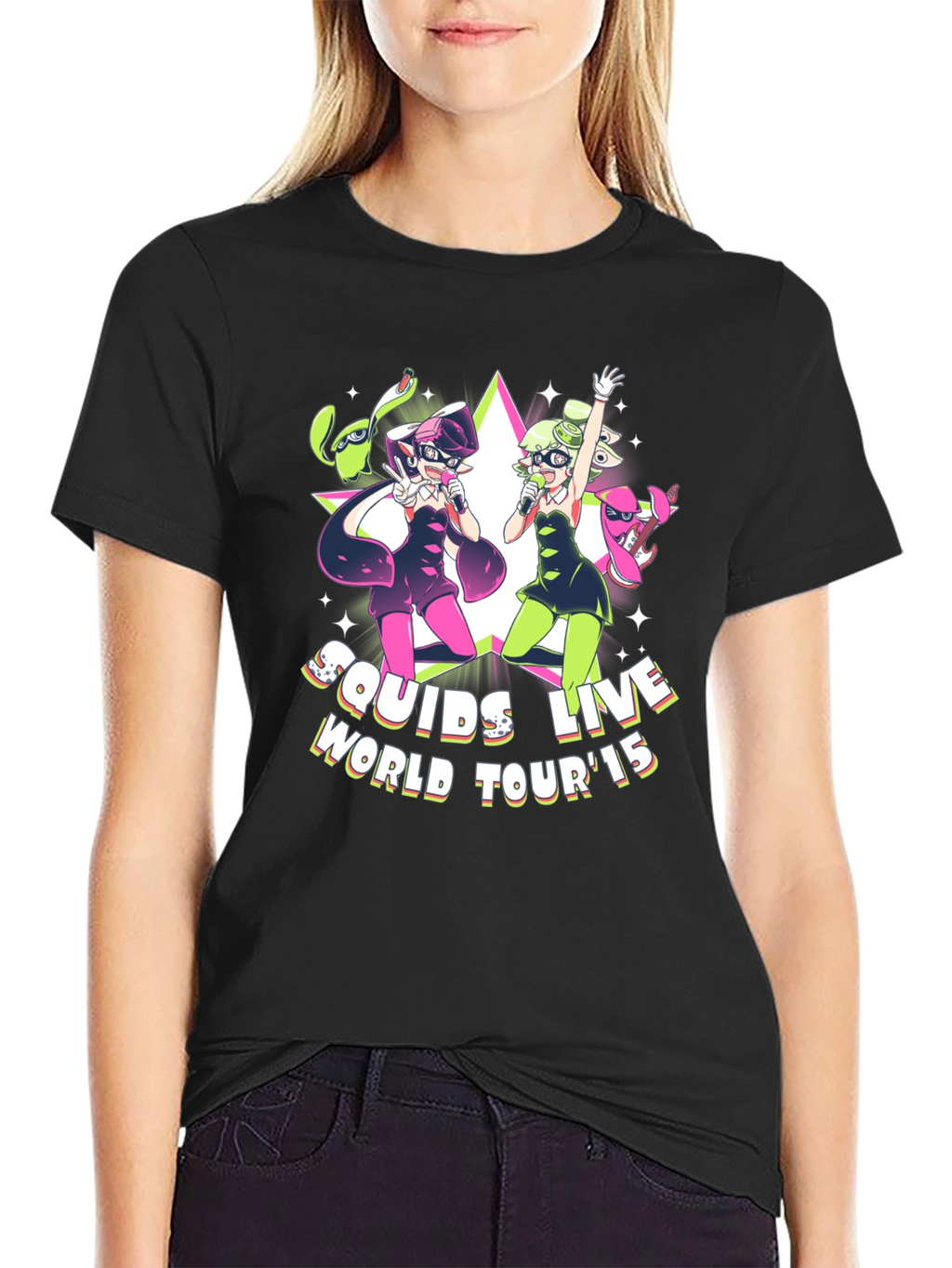 Squids Live World Tour 15 Black T-Shirt