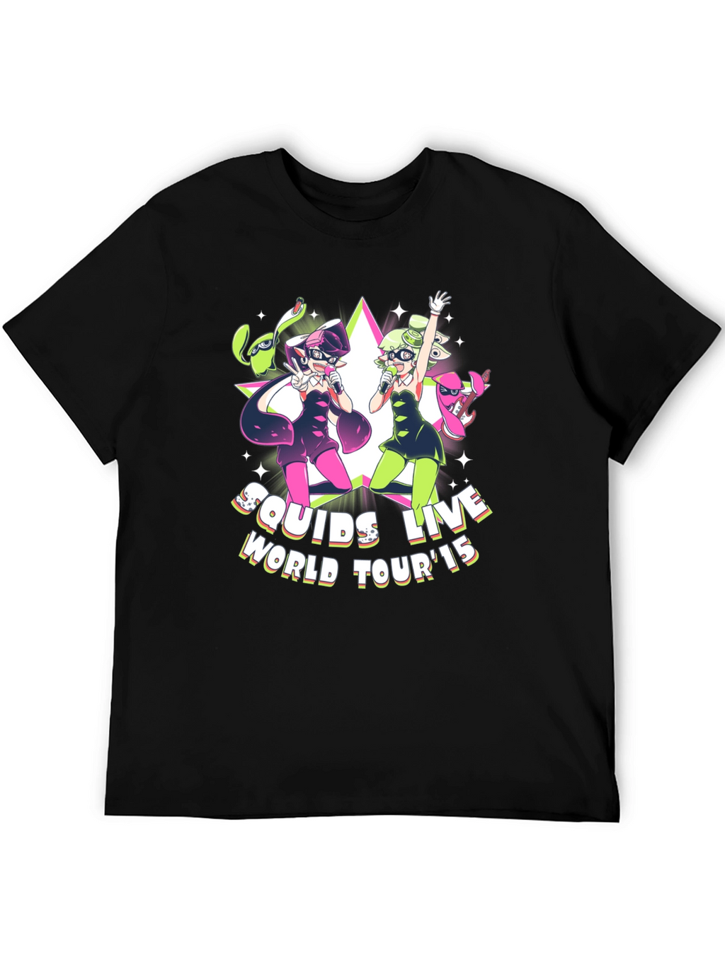 Squids Live World Tour 15 Black T-Shirt