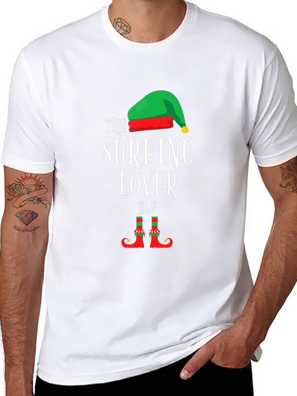 The Surfing Lover Elf T-Shirt