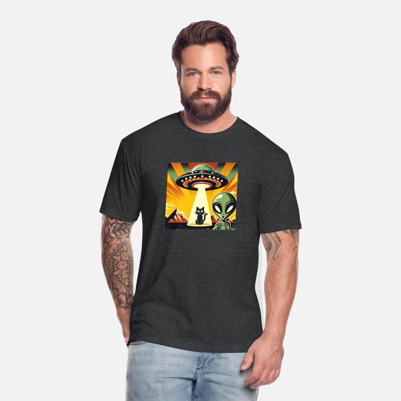 UFO Aliens Abduction Vintage Graphic