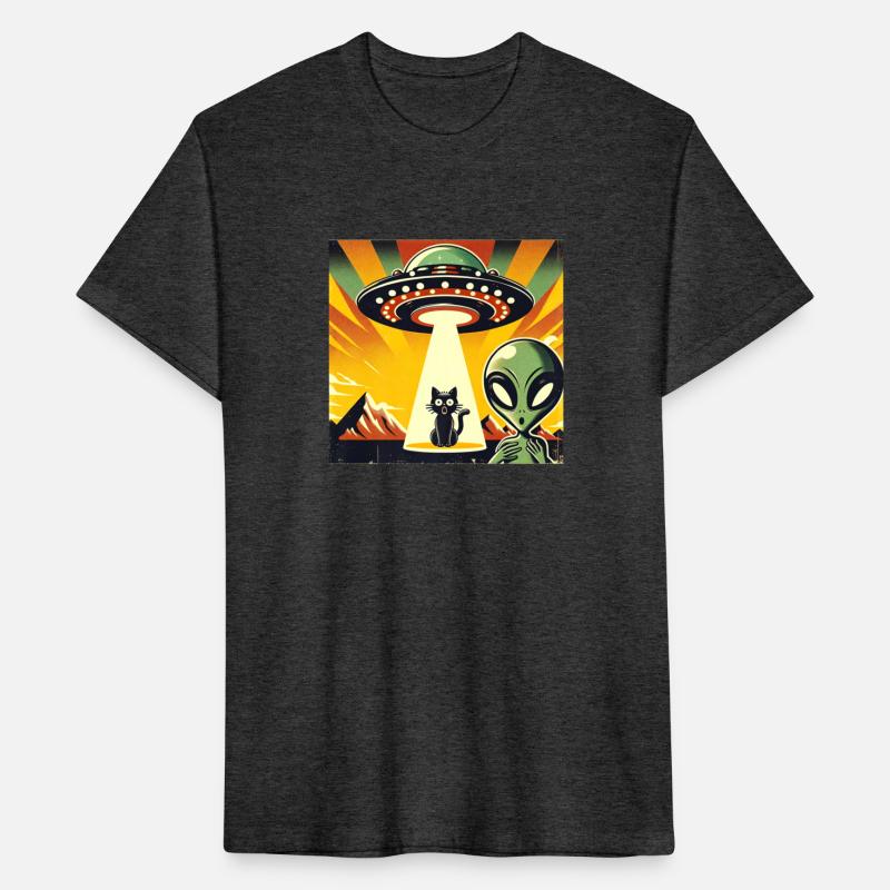 UFO Aliens Abduction Vintage Graphic