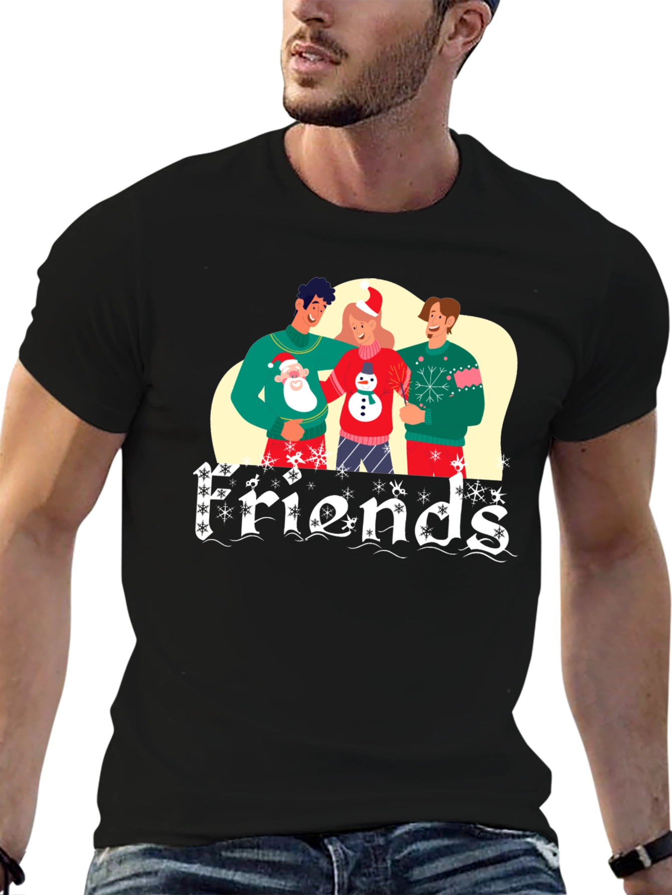 Festive Friends Christmas Graphic Tee
