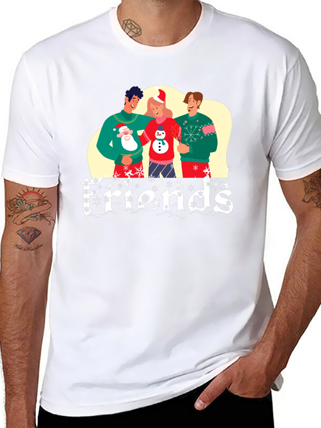 Festive Friends Christmas Graphic Tee