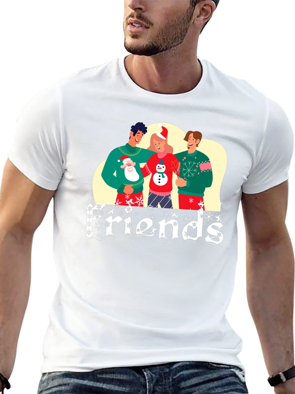 Festive Friends Christmas Graphic Tee
