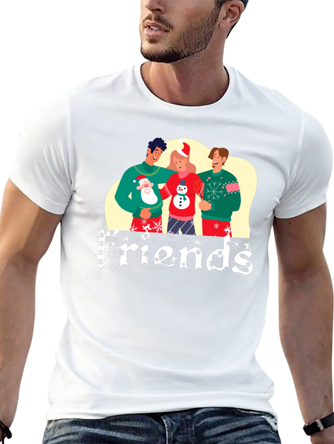 Festive Friends Christmas Graphic Tee