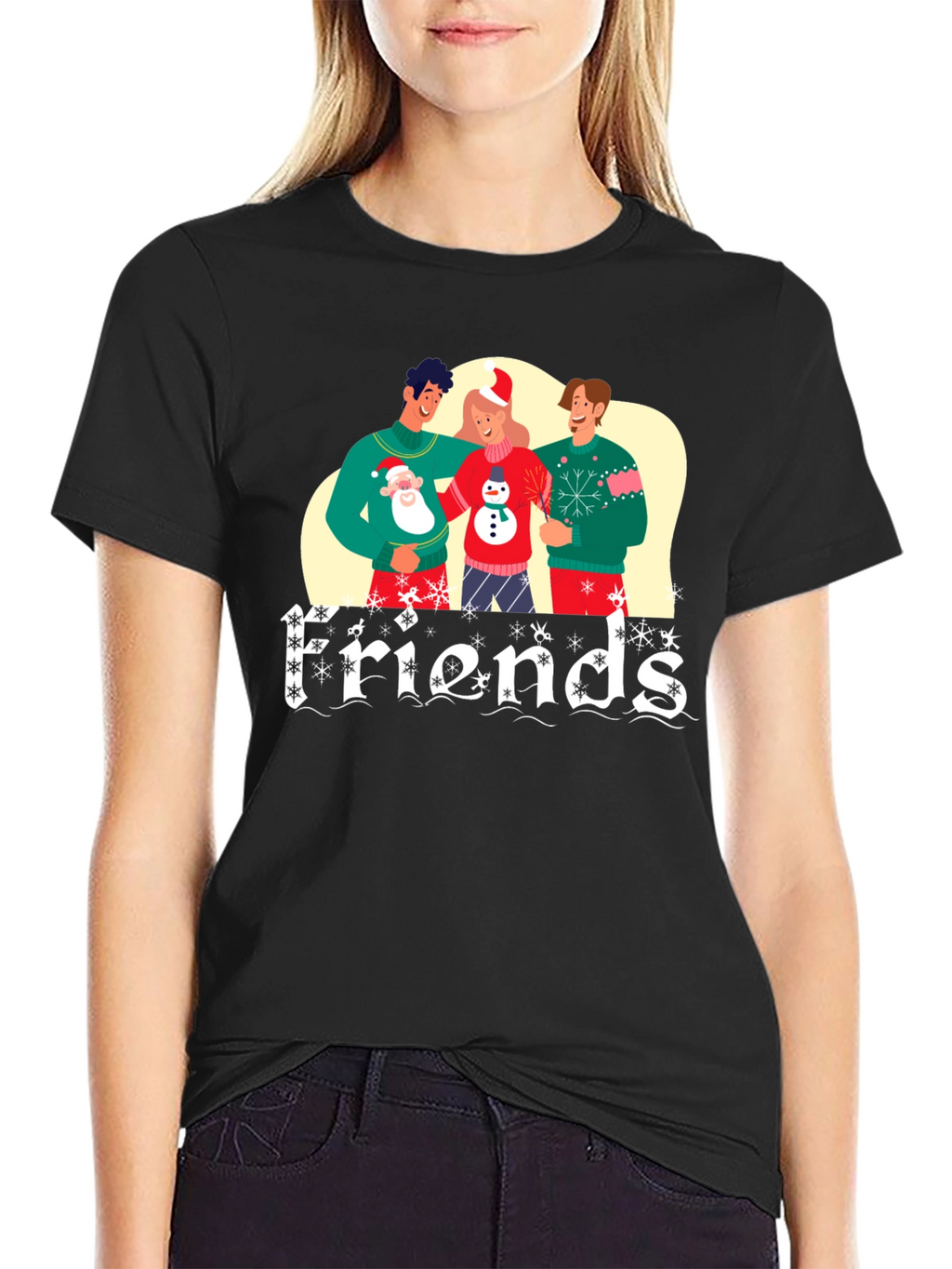 Festive Friends Christmas Graphic Tee