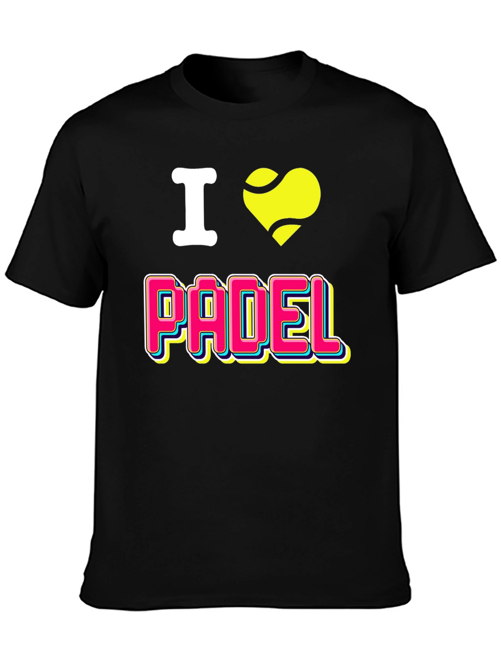 I Love Padel Tennis Graphic T-Shirt