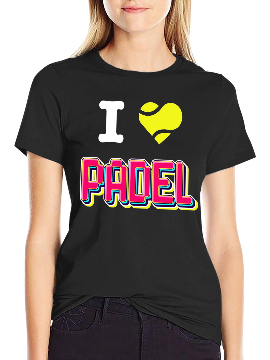 I Love Padel Tennis Graphic T-Shirt