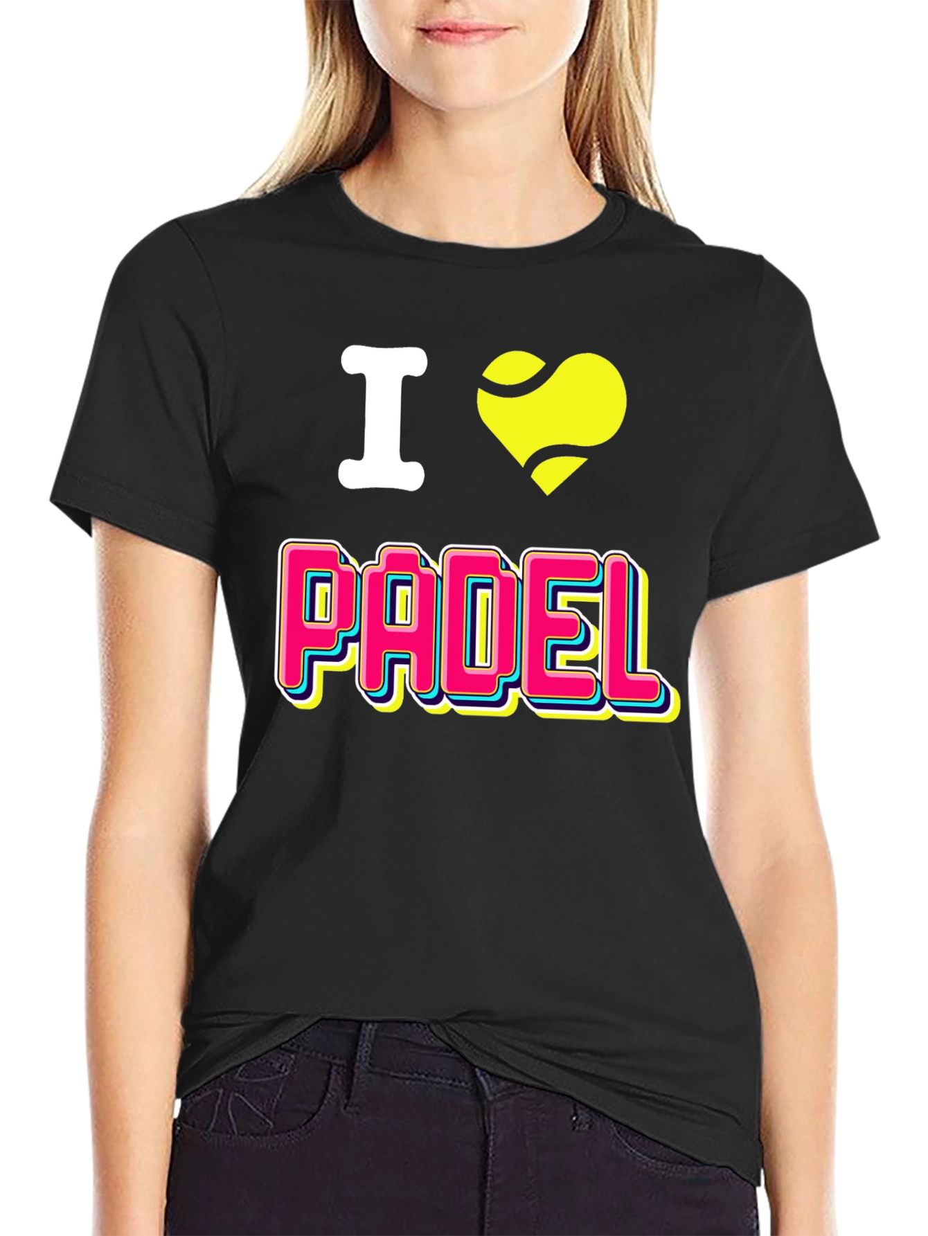 I Love Padel Tennis Graphic T-Shirt