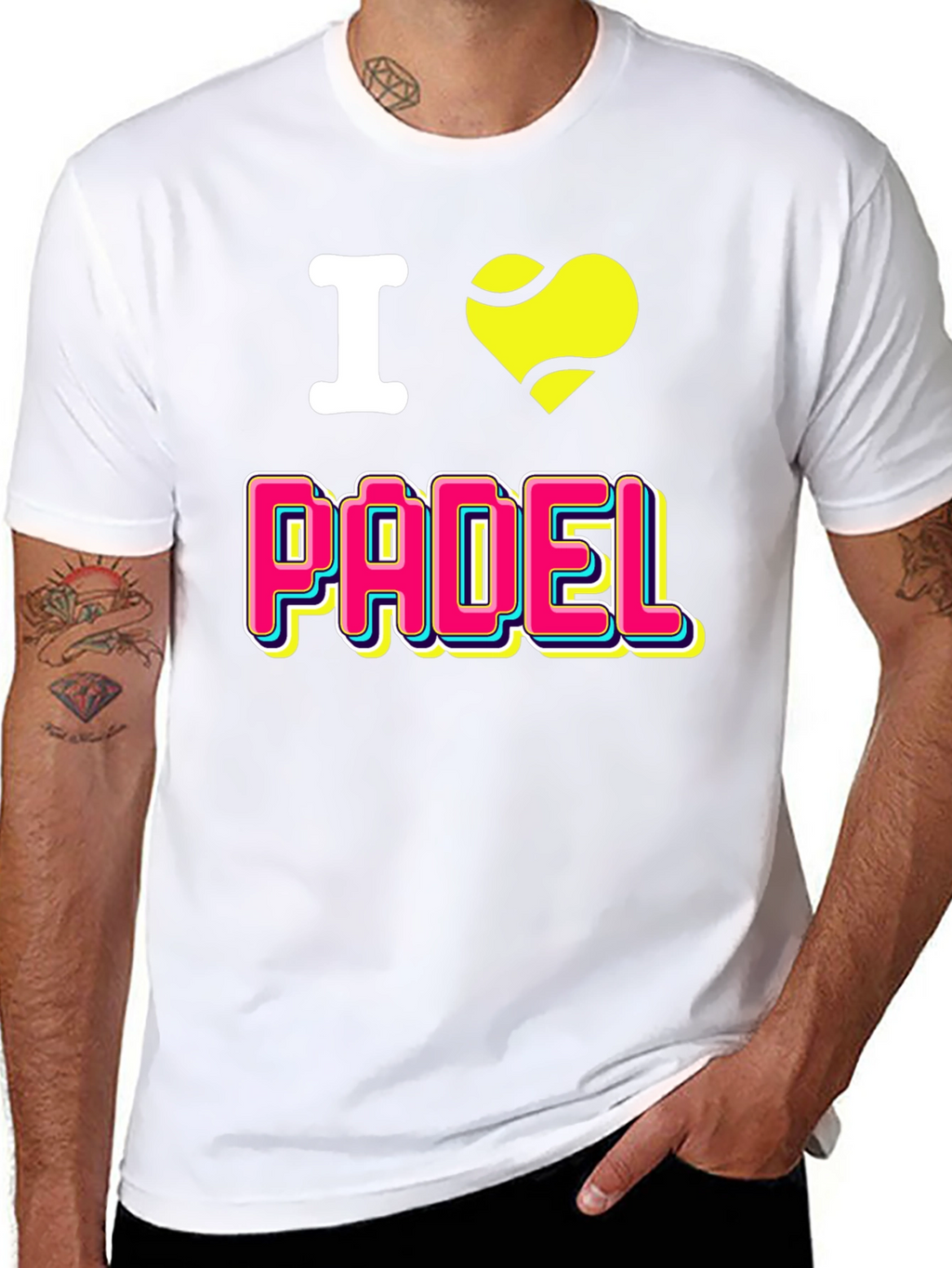 I Love Padel Tennis Graphic T-Shirt