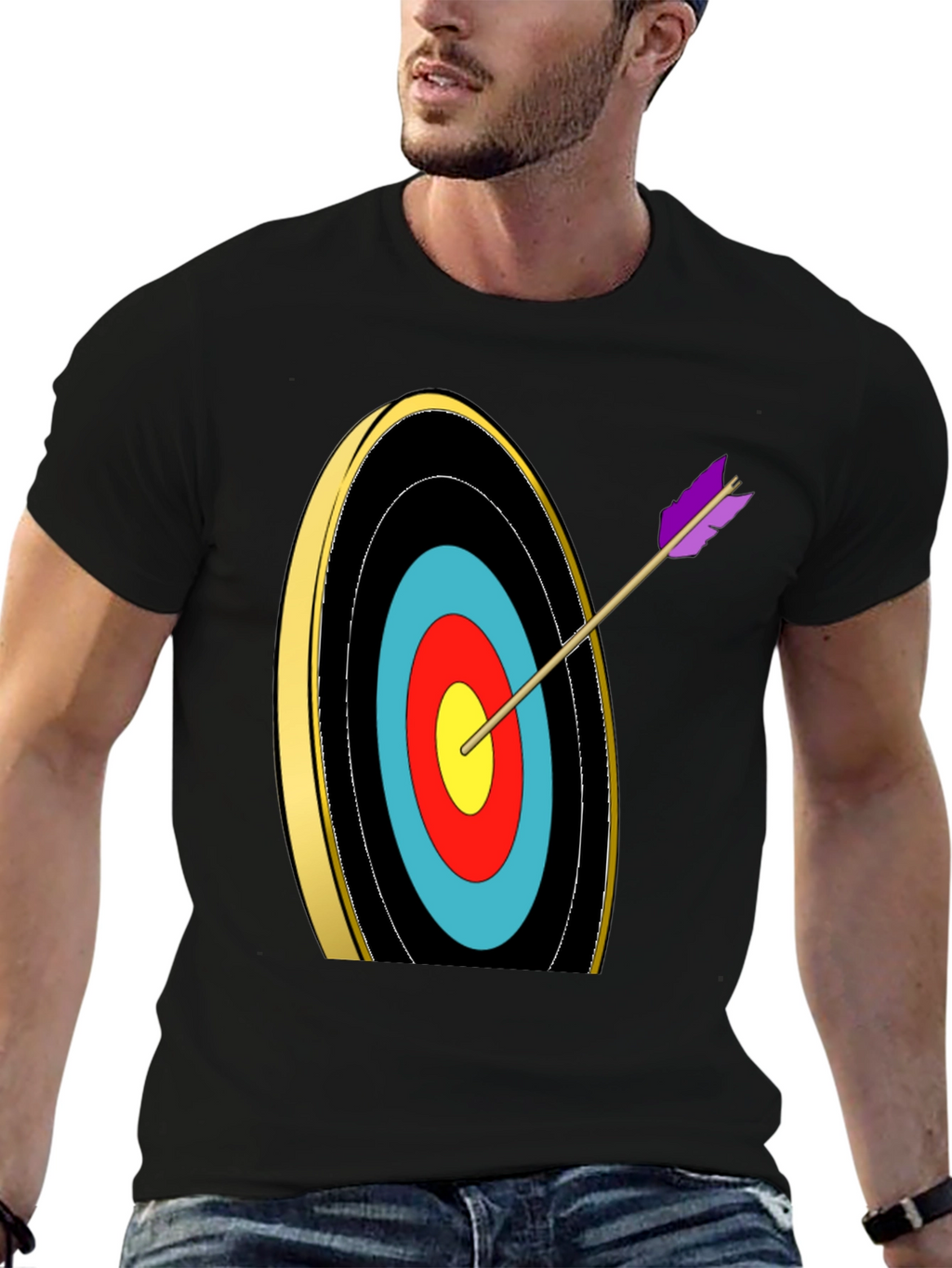 Archery Target Graphic Tee - Bullseye T-Shirt