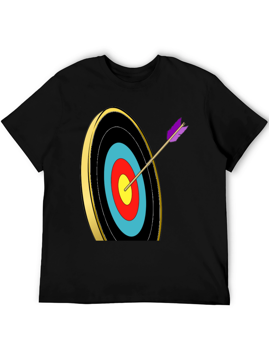 Archery Target Graphic Tee - Bullseye T-Shirt