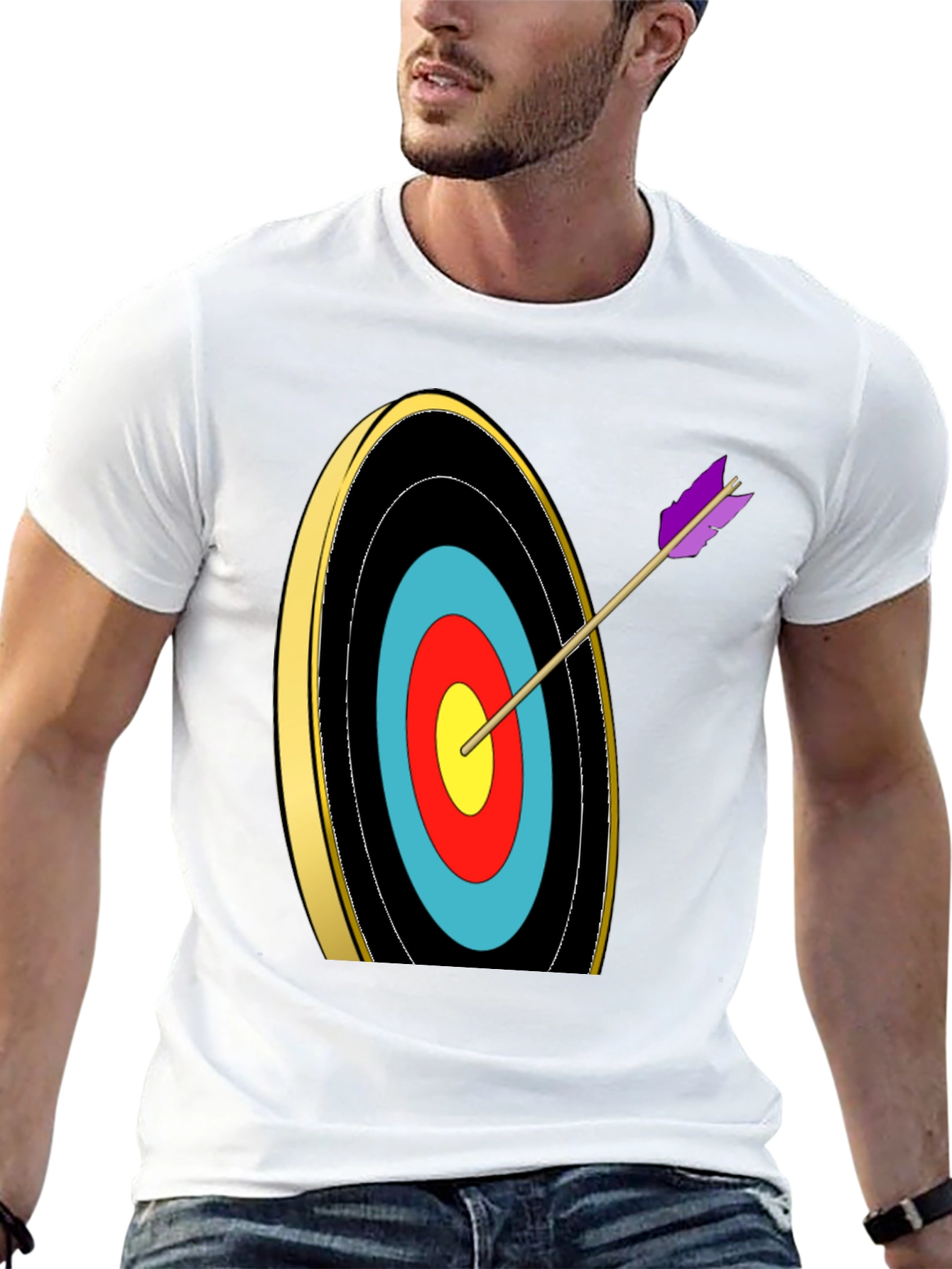Archery Target Graphic Tee - Bullseye T-Shirt