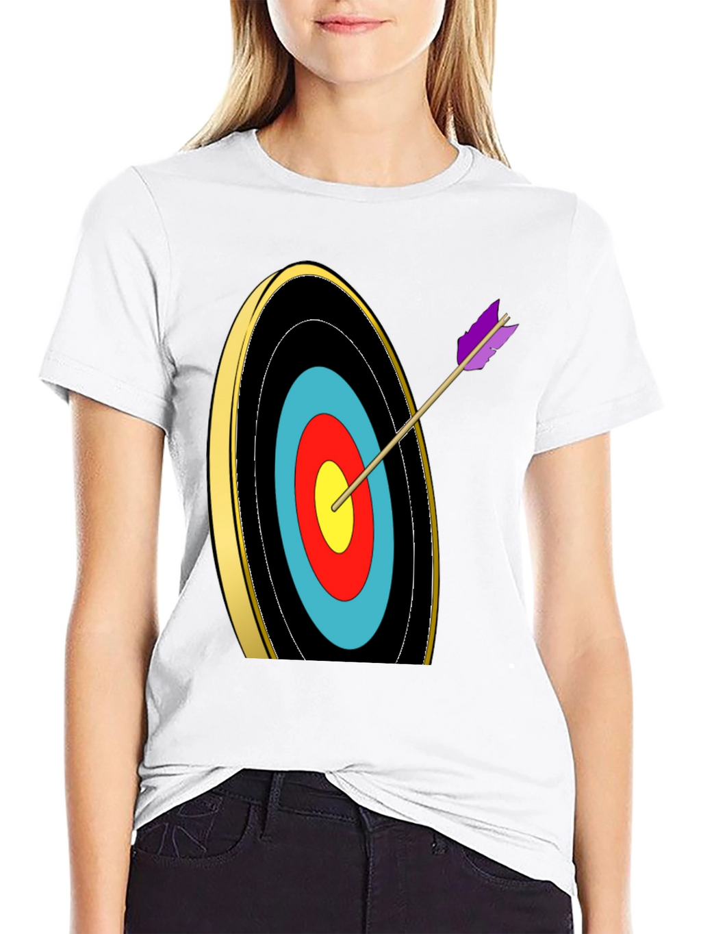 Archery Target Graphic Tee - Bullseye T-Shirt