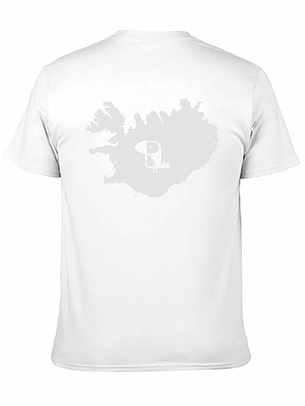 Iceland Puffin Map Tee - Black Cotton Graphic T-Shirt
