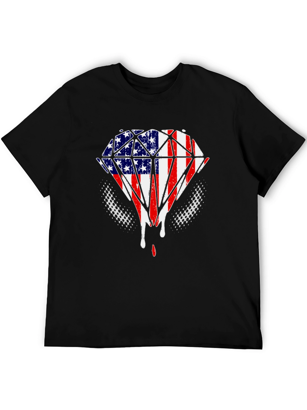 American Flag Diamond T-Shirt