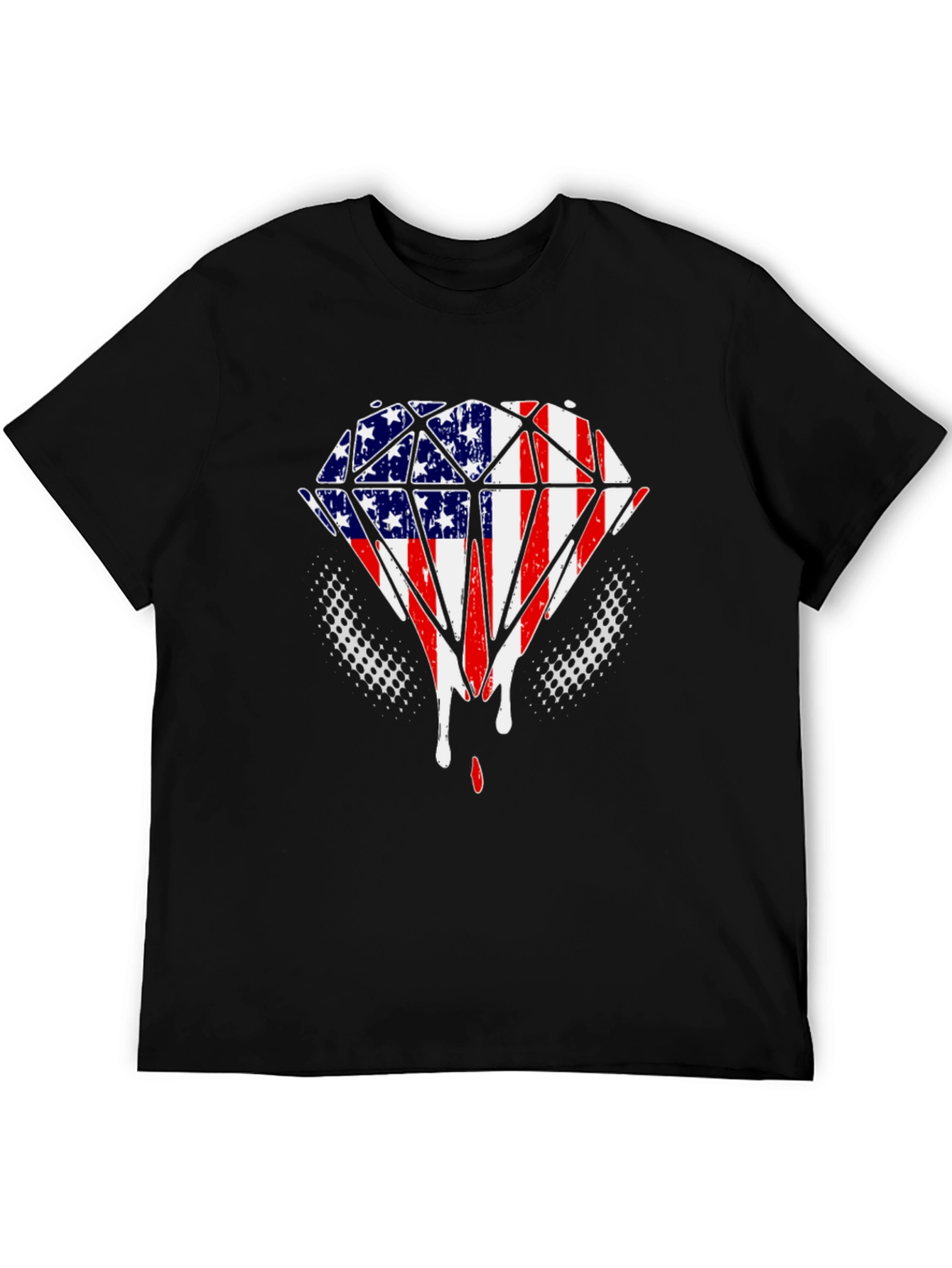 American Flag Diamond T-Shirt