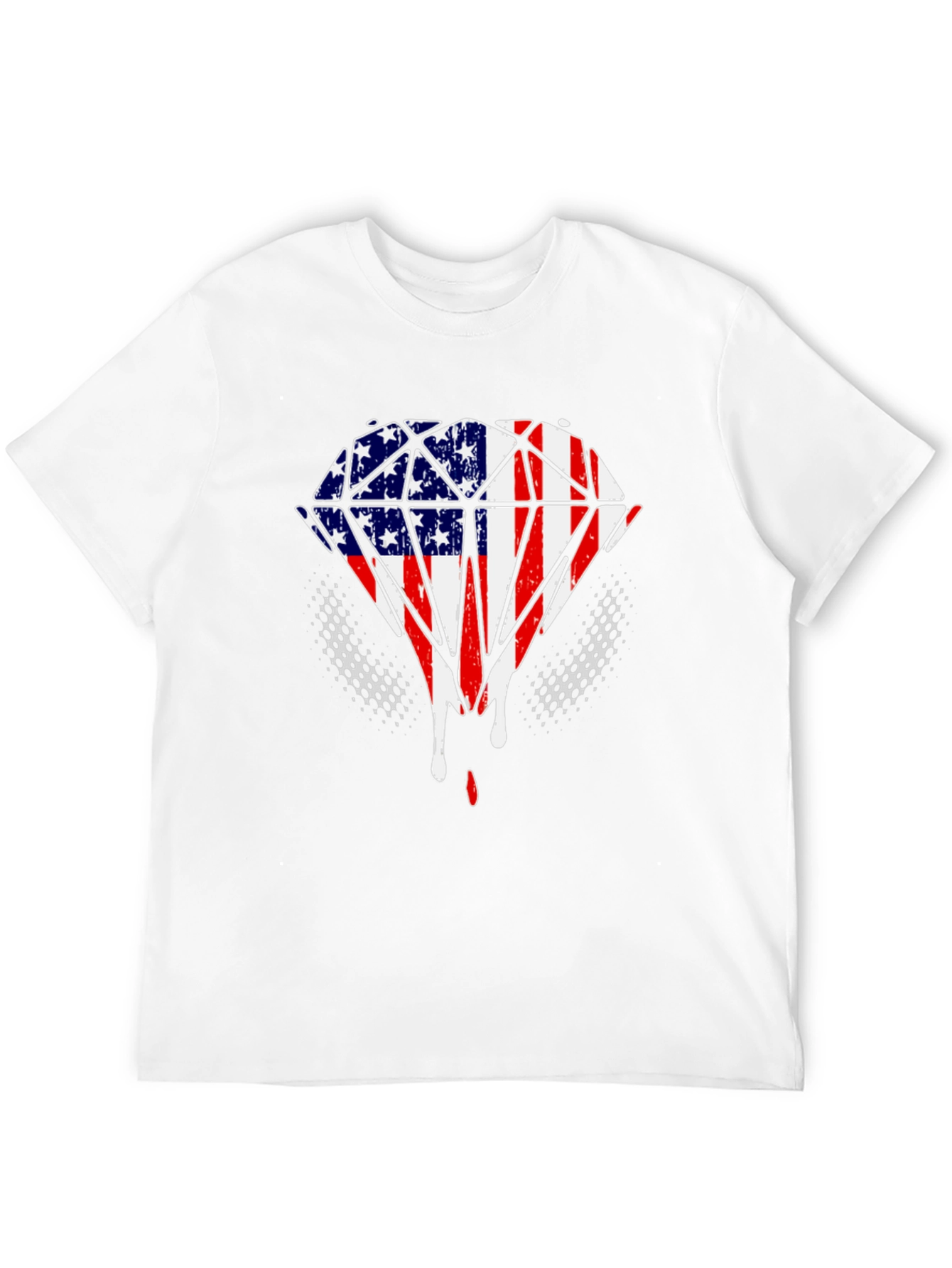 American Flag Diamond T-Shirt
