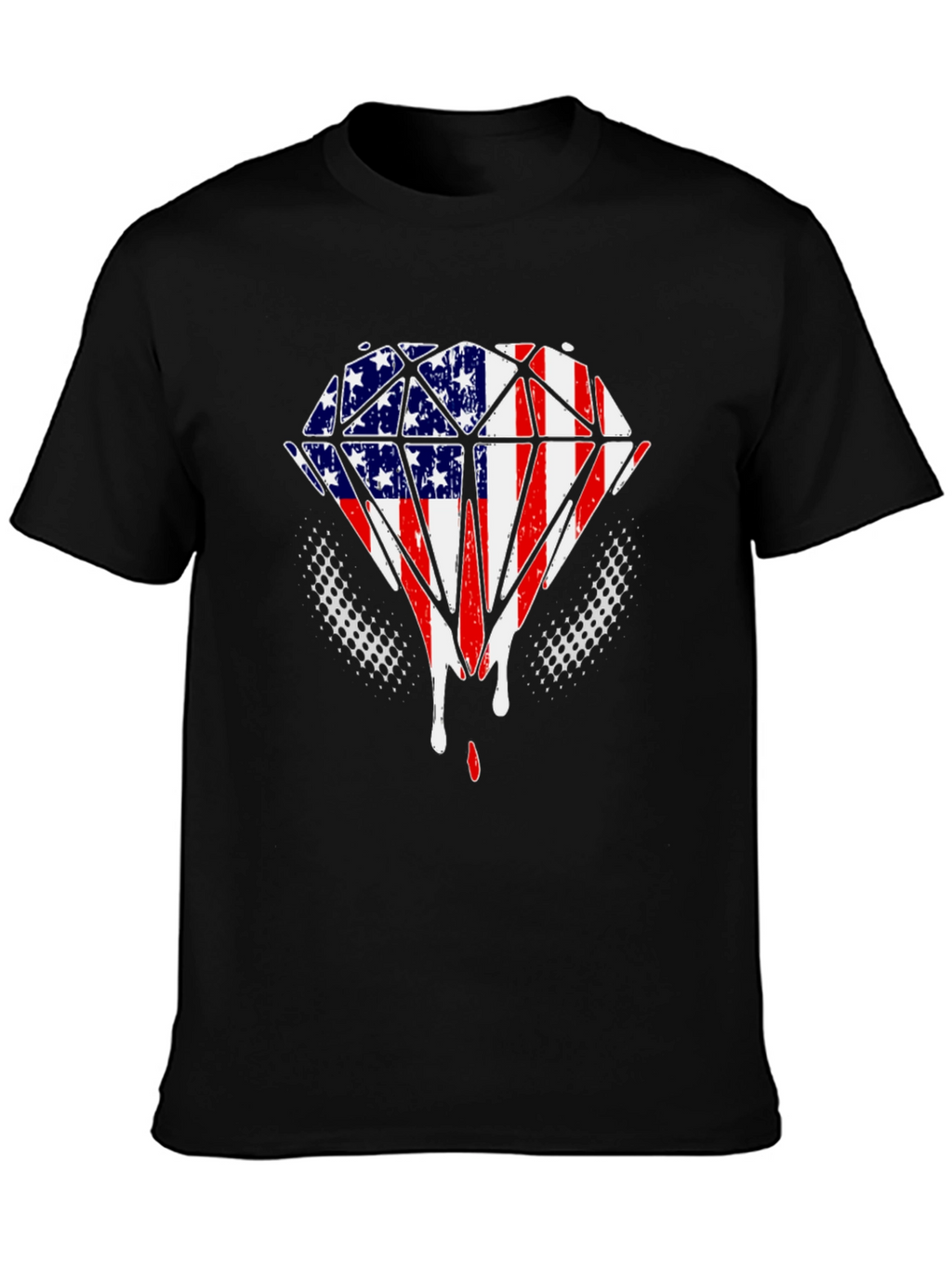 American Flag Diamond T-Shirt