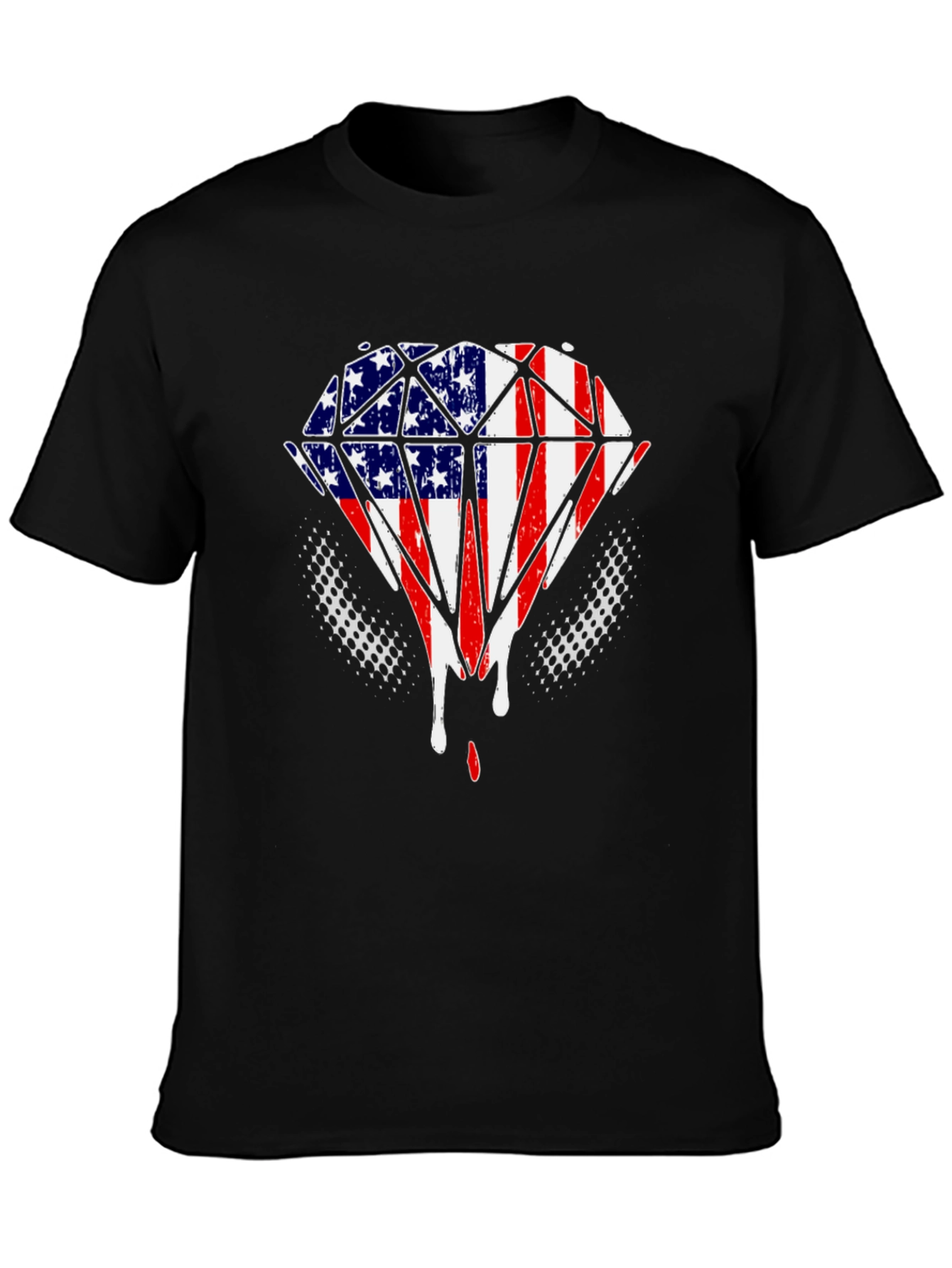 American Flag Diamond T-Shirt