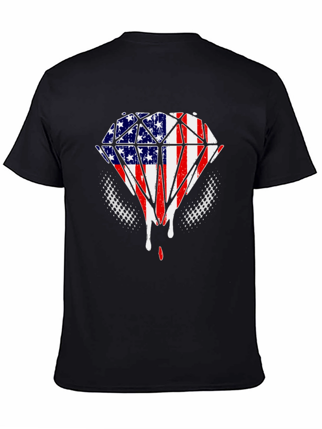 American Flag Diamond T-Shirt