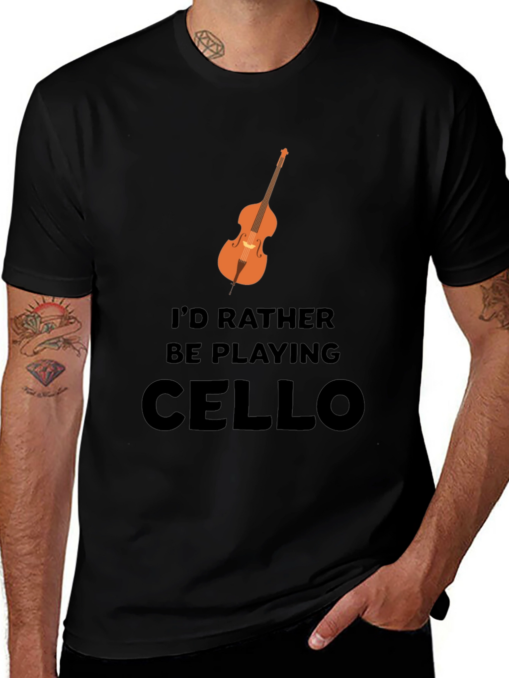 Cello Player T-Shirt - Music Lover Tee